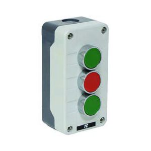 Plastic Push Button Stations - 3 position control station green / red / green 