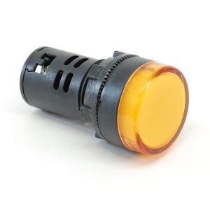 22mm LED Pilot Lamps - 24V AC/DC yellow
