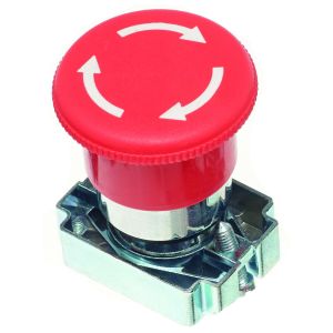 22mm Emergency Stop Switches - Em Stop 40mm dia twist to release