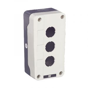 Plastic Control Station Enclosures - 3 position empty control station grey