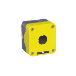 Plastic Control Station Enclosures - 1 position empty control station yellow