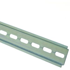 Top hat DIN rail slotted 2m length