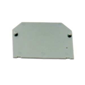 End plate double deck terminal 4mm_ grey