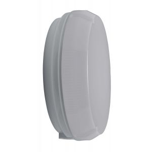 13W LED Round Bulkhead with Microwave sensor - white/opal