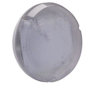9W LED Round Bulkhead - white/clear