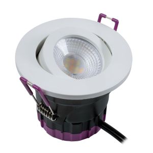 5.7W Integrated LED Tilt Downlight 4xCCT 530-610 lumens
