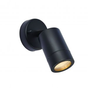 Black Outdoor Adjustable Spotlight GU10