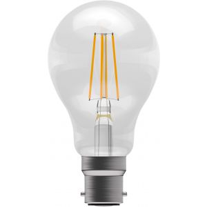 LED Filament GLS - Non-Dimmable - 4W BC/B22 2700K, 15,000 hrs, 470 lumens - clear GLS