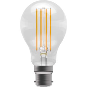 LED Filament GLS - Non-Dimmable - 6W BC/B22 2700K, 15,000 hrs, 470 lumens - clear GLS