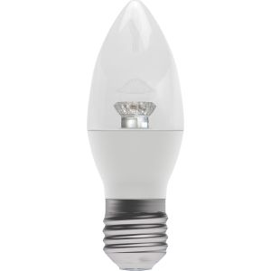 4W LED Clear Candle - Dimmable - ES/E27 2700K, 30,000 hrs, 250 lumens