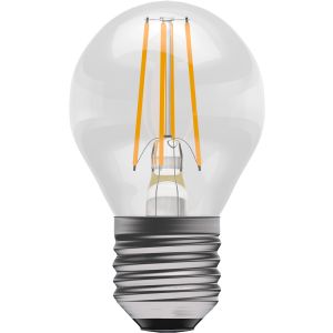 4W LED Filament Round - Dimmable - ES/E27 2700K, 15,000 hrs, 470 lumens