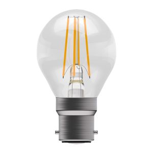 3.3W LED Filament Clear Round - BC, 2700K