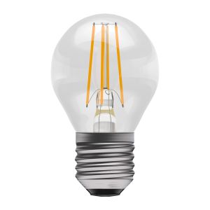 3.3W LED Filament Clear Round Dimmable - ES, 2700K