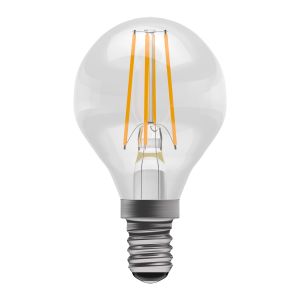 3.3W LED Filament Clear Round Dimmable - SES, 2700K