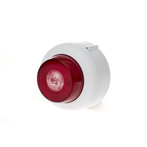 Ceiling mounted visual alarm device - white body