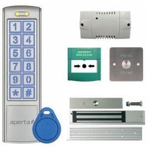 Proximity &amp; Keypad - Door entry kit - Silver