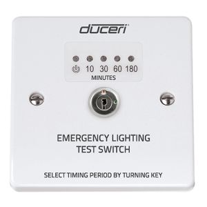 Emergency Lighting Test Key Switch with LED Indicator