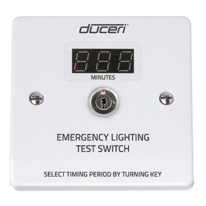 Emergency Lighting Test Key Switch with LCD Display