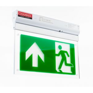 Surface mount exit sign 3 hour maint/non-maint LiFePO4
