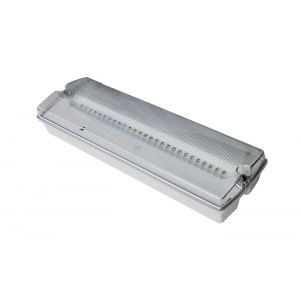 IP65 Low Profile Emergency Bulkhead - LED with legend pack