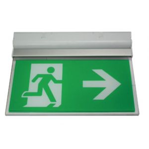 Suspended Exit Signs - Surface mount (wall / ceiling) exit sign c/w ISO legend pack