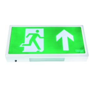 Wall Mounted Exit Signs - Wall mounted exit box with arrow up