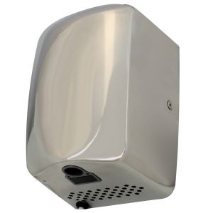 Low Noise Fast Dry Compact Hand Dryers - Polished stainless steel