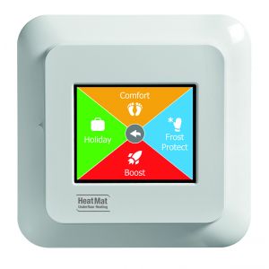 Polar white colour touchscreen thermostat