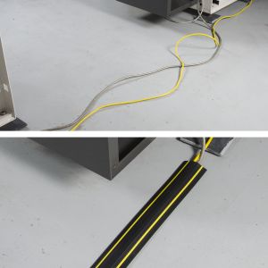 Floor Cable Protector Medium Duty - 9Mtr Black & Yellow