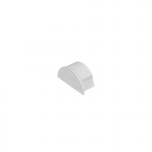 Mini trunking half round end cap 30x15mm white
