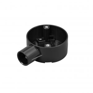 PVC Conduit Terminal Box - 25mm - Black