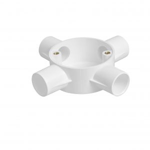 PVC Conduit Inspection Box - 20mm - White