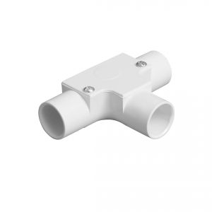 PVC Conduit Inspection Tee  - 25mm - White