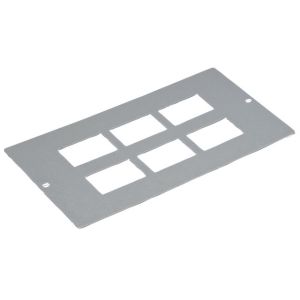 Floorboxes - 6 x RJ45 plate 3 compartment