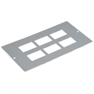 Floorboxes - 6 x RJ45 plate 4 compartment