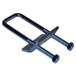 41 x 82mm beam clamp c/w U bolt top plate