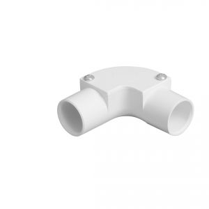 PVC Conduit Inspection Elbow  - 20mm - White