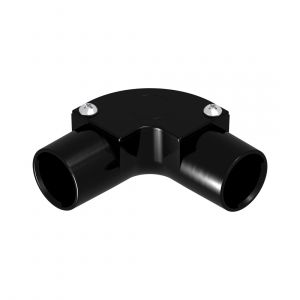 PVC Conduit Inspection Elbow  - 20mm - Black