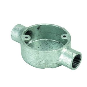 Galvanised Conduit Fittings - Through Boxes - 25mm