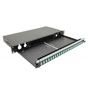 Fibre Panels - 24 port loaded LC panel multimode, duplex