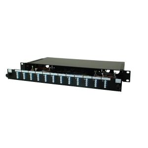 Fibre Panels - 12 port loaded LC panel multimode, duplex