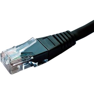 Cat5e UTP patch lead 1.0m black PVC