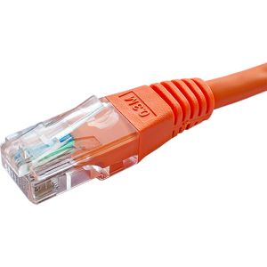Cat5e UTP patch lead 1.0m orange PVC