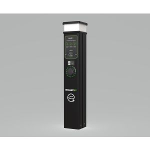 Smart EV charge basic pedestal 7.4kw 1 x T2 socket blk
