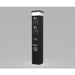 Smart EV charge basic pedestal 7.4kw 2 x T2 socket blk
