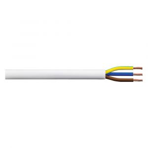 3183TQ - TQ Type Rubber Cable - 0.75mm Conductor - 100m Drum - White