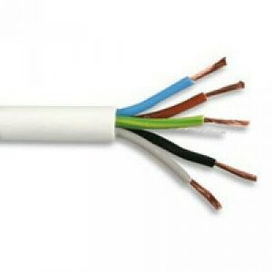 3185TQ - TQ Type Rubber Cable - 0.75mm Conductor - 100m Drum - White