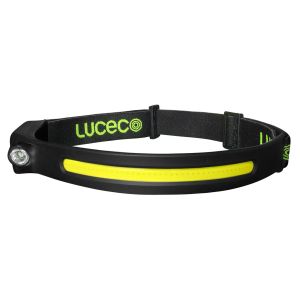 Head Torch 350lm+150lm USB Charge Motion Sensor 