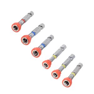 Magnetic Collar Screwdriver Bits - Pack of 6