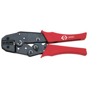 Ratchet crimping pliers for insulated terminals
